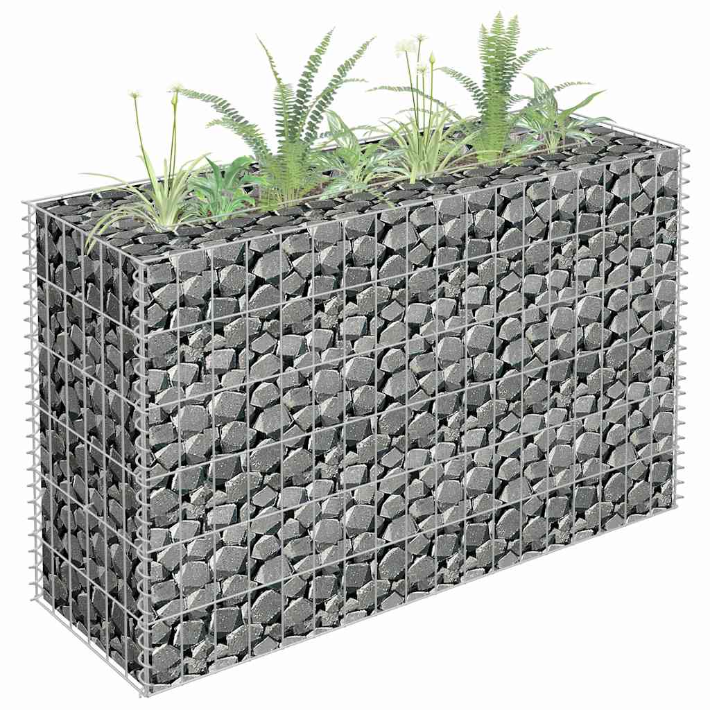 Gabiono vazonas, 90x30x60cm, galvanizuotas plienas, aukštas Gabiono vazonas, 90x30x60cm, galvanizuotas plienas, aukštas - Image 2