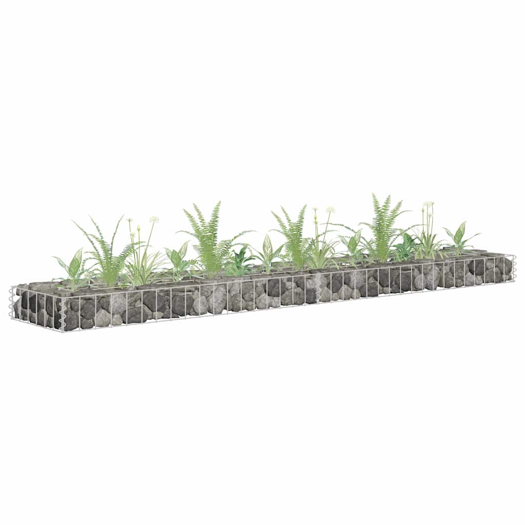 Gabiono vazonas, 180x30x10cm, galvanizuotas plienas, aukštas Gabiono vazonas, 180x30x10cm, galvanizuotas plienas, aukštas - Image 2