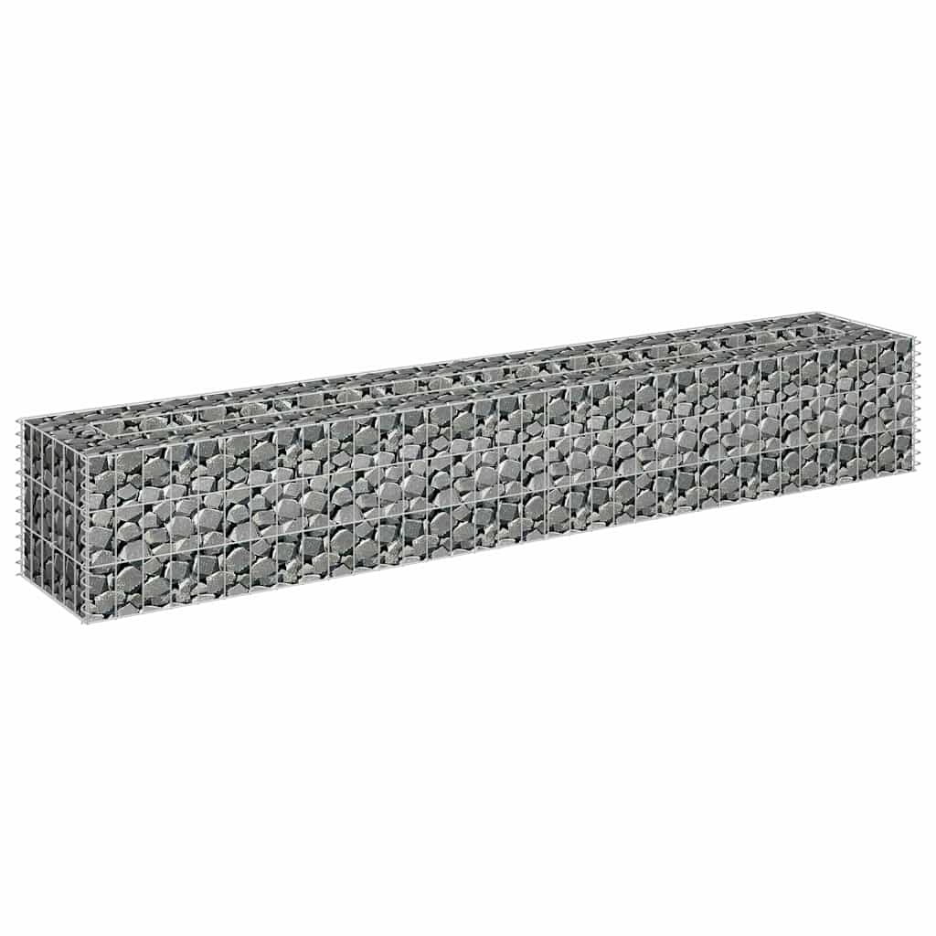 Gabiono vazonas, 180x30x30cm, galvanizuotas plienas, aukštas Gabiono vazonas, 180x30x30cm, galvanizuotas plienas, aukštas - Image 3