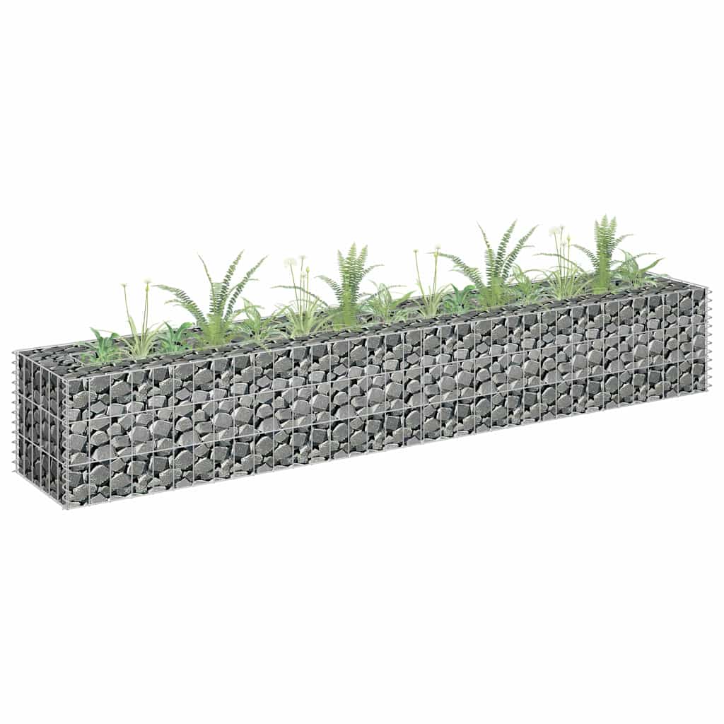 Gabiono vazonas, 180x30x30cm, galvanizuotas plienas, aukštas Gabiono vazonas, 180x30x30cm, galvanizuotas plienas, aukštas - Image 2