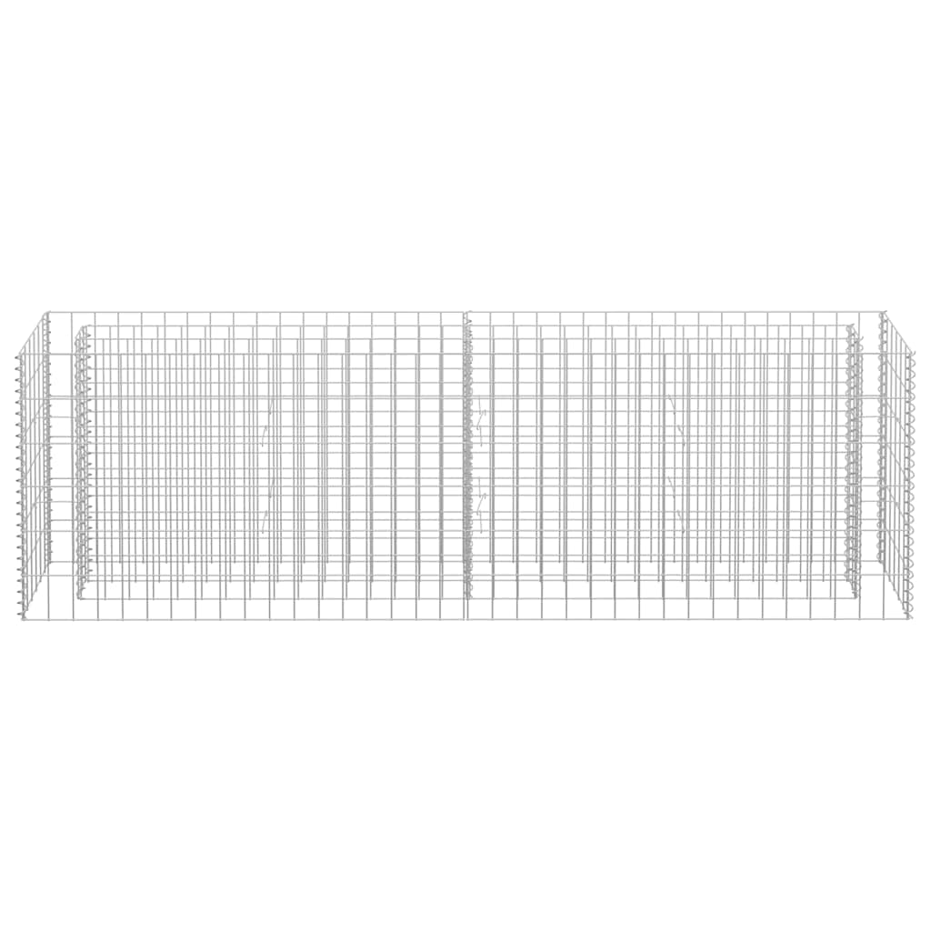 Gabiono vazonas, 180x30x60cm, galvanizuotas plienas, aukštas Gabiono vazonas, 180x30x60cm, galvanizuotas plienas, aukštas - Image 4