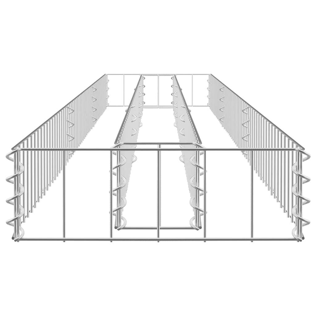 Gabiono vazonas, 270x30x10cm, galvanizuotas plienas, aukštas Gabiono vazonas, 270x30x10cm, galvanizuotas plienas, aukštas - Image 5
