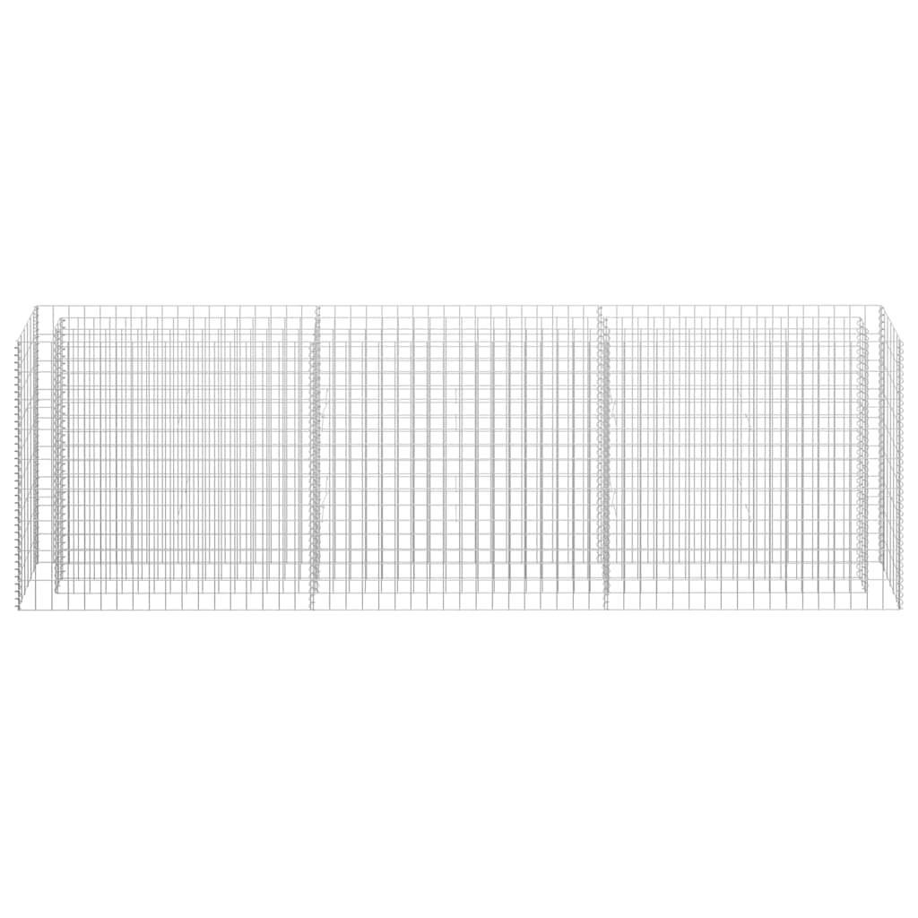Gabiono vazonas, 270x30x90cm, galvanizuotas plienas, aukštas Gabiono vazonas, 270x30x90cm, galvanizuotas plienas, aukštas - Image 4
