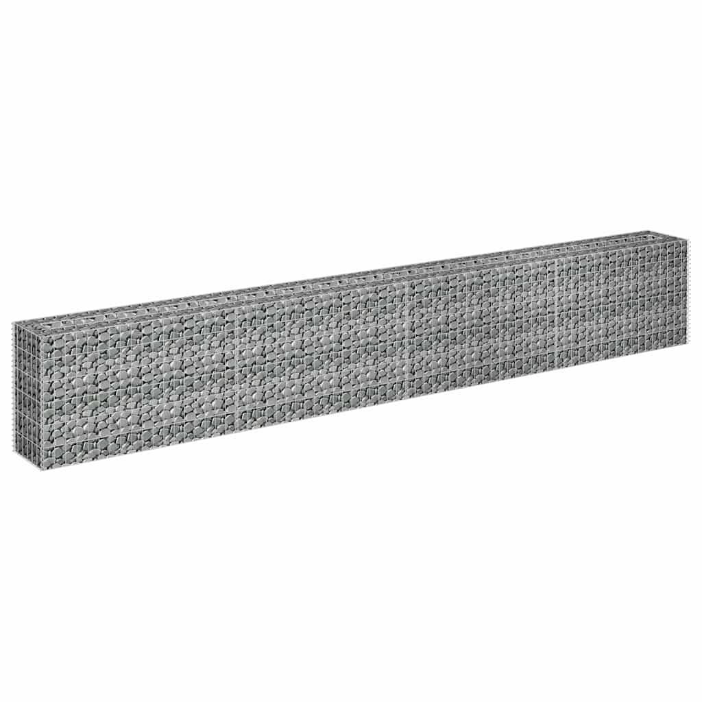 Gabiono vazonas, 360x30x60cm, galvanizuotas plienas, aukštas Gabiono vazonas, 360x30x60cm, galvanizuotas plienas, aukštas - Image 3