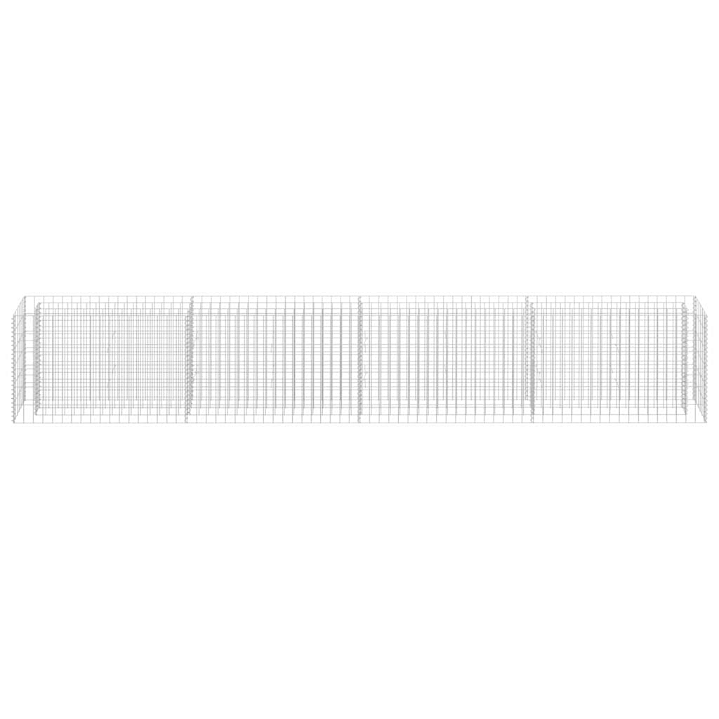 Gabiono vazonas, 360x30x60cm, galvanizuotas plienas, aukštas Gabiono vazonas, 360x30x60cm, galvanizuotas plienas, aukštas - Image 4