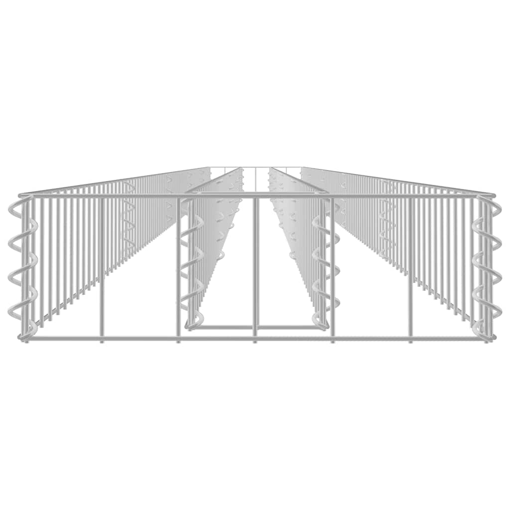 Gabiono lovelis, 450x30x10cm, galvanizuotas plienas, aukštas Gabiono lovelis, 450x30x10cm, galvanizuotas plienas, aukštas - Image 4