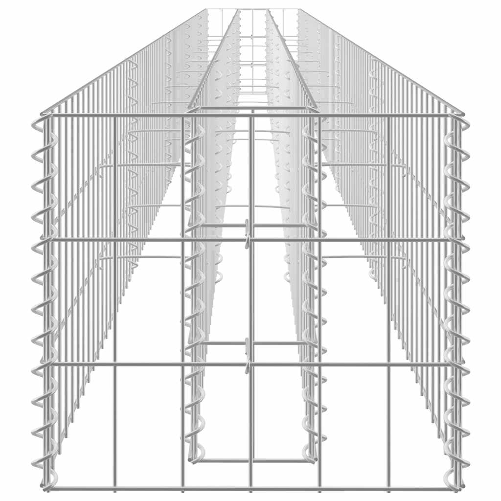 Gabiono vazonas, 450x30x30cm, galvanizuotas plienas, aukštas Gabiono vazonas, 450x30x30cm, galvanizuotas plienas, aukštas - Image 5