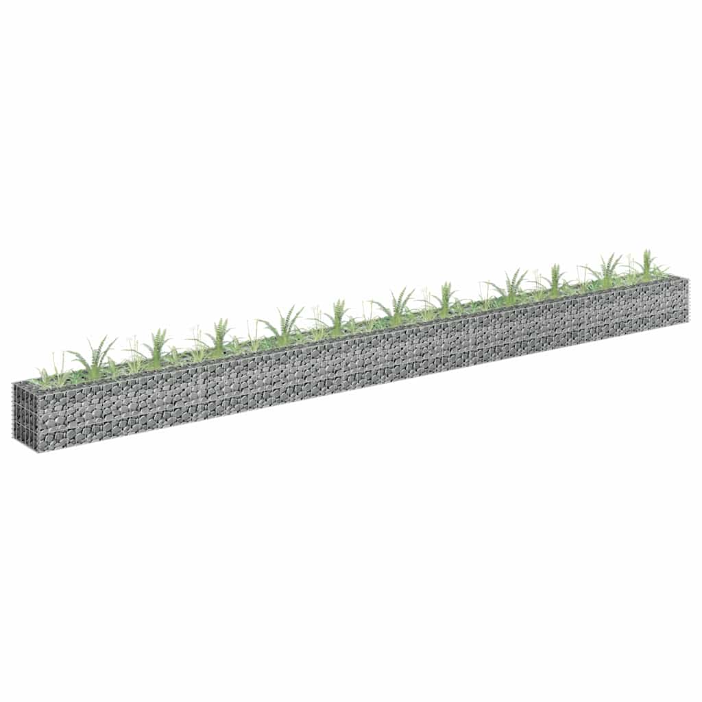 Gabiono vazonas, 450x30x30cm, galvanizuotas plienas, aukštas Gabiono vazonas, 450x30x30cm, galvanizuotas plienas, aukštas - Image 2