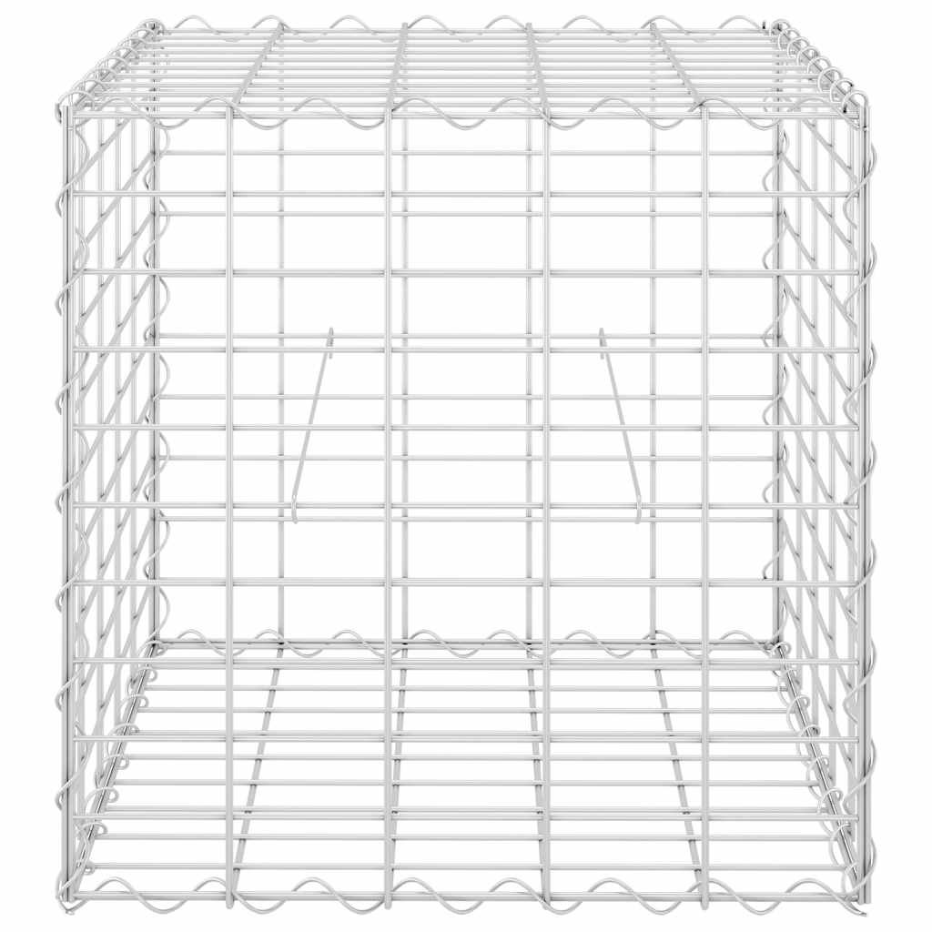 Gabiono vazonas, plieninė viela, 50x50x50cm, kubo formos Gabiono vazonas, plieninė viela, 50x50x50cm, kubo formos - Image 4