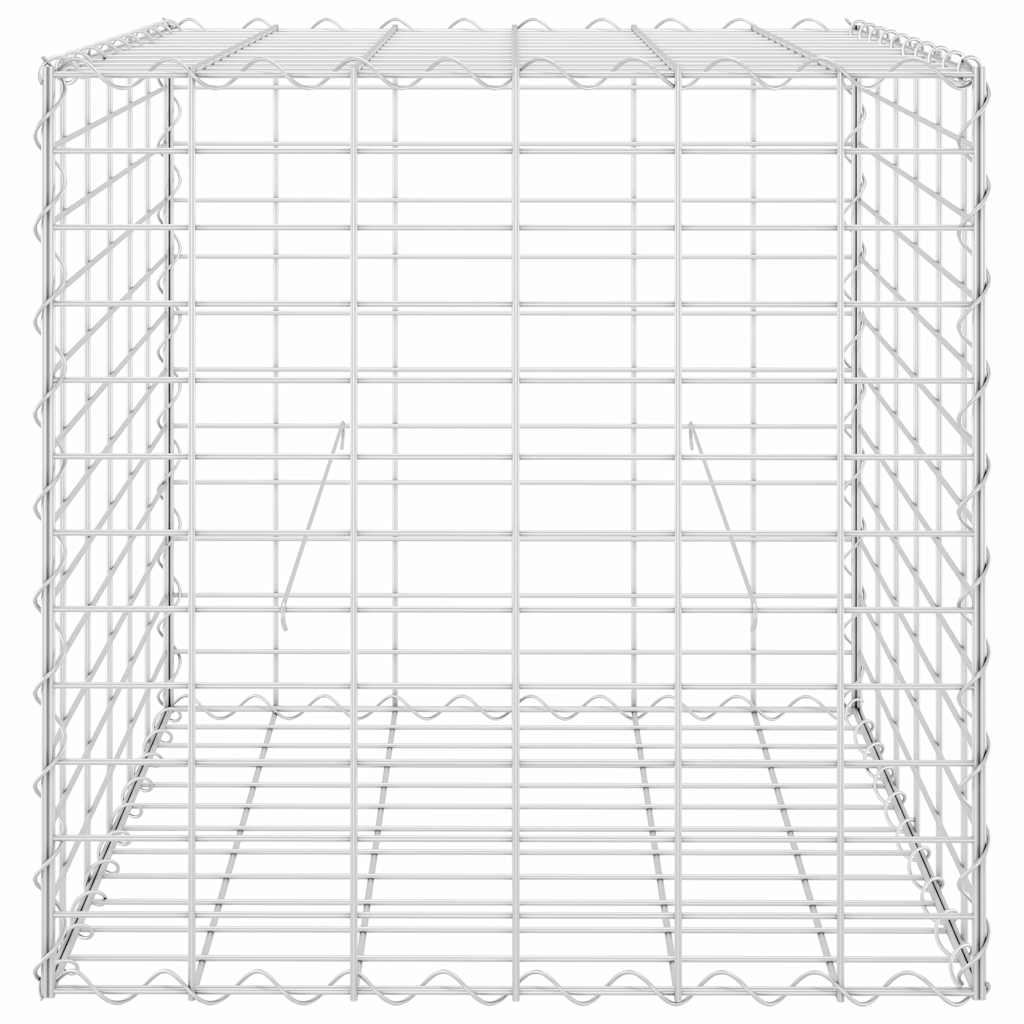 Gabiono vazonas, plieninė viela, 60x60x60cm, kubo formos Gabiono vazonas, plieninė viela, 60x60x60cm, kubo formos - Image 4