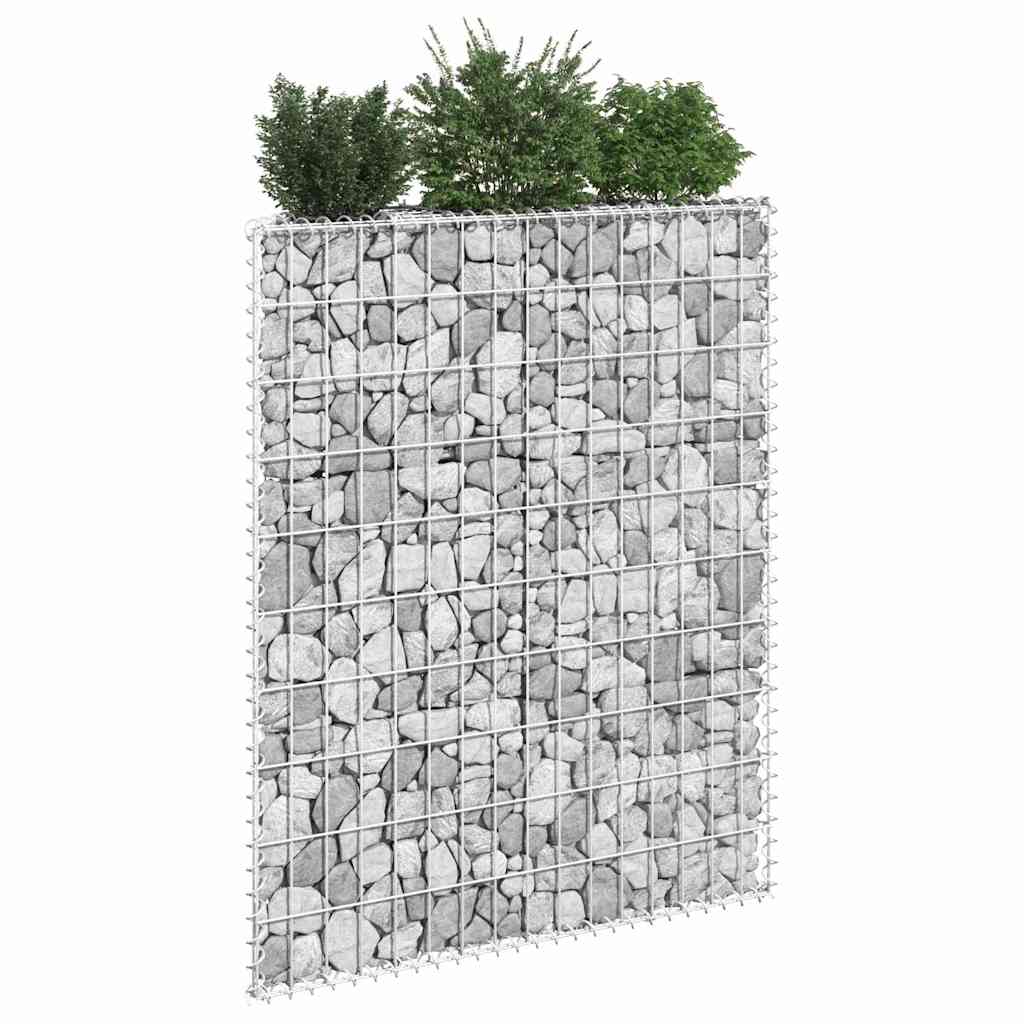 Gabiono vazonas, 100x20x100cm, galvanizuotas plienas, aukštas Gabiono vazonas, 100x20x100cm, galvanizuotas plienas, aukštas - Image 5