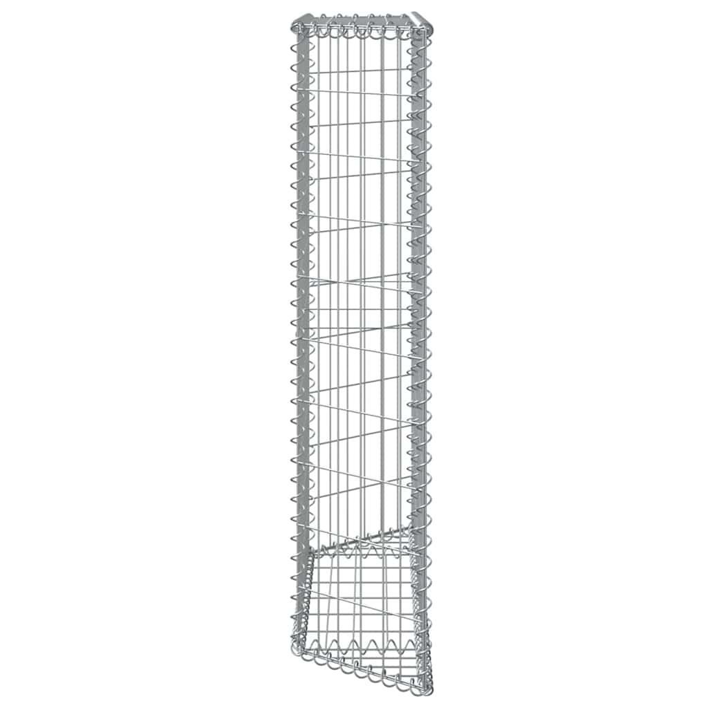 Gabiono vazonas, 100x20x100cm, galvanizuotas plienas, aukštas Gabiono vazonas, 100x20x100cm, galvanizuotas plienas, aukštas - Image 7