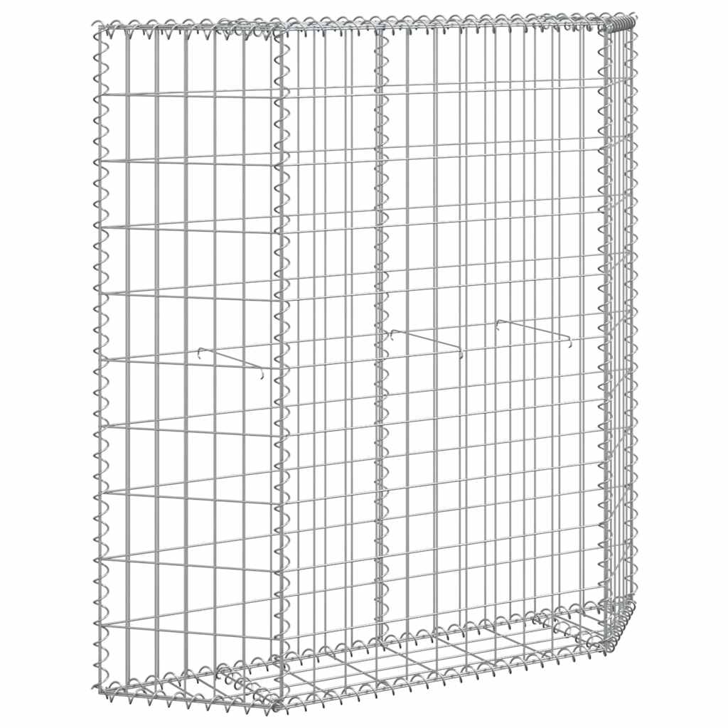 Gabiono vazonas, 100x20x100cm, galvanizuotas plienas, aukštas Gabiono vazonas, 100x20x100cm, galvanizuotas plienas, aukštas - Image 8