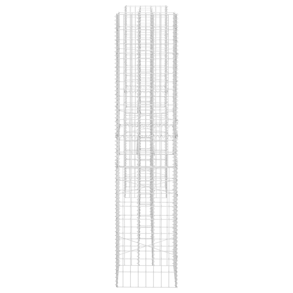 Gabiono vazonas, 260x40x200cm, plieninė viela, H formos Gabiono vazonas, 260x40x200cm, plieninė viela, H formos - Image 4