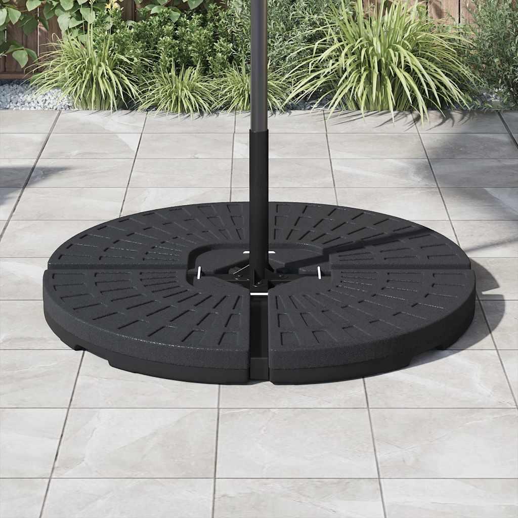 Skėčio pagrindai, 4vnt., juodos spalvos, vėduoklės formos Skėčio pagrindai, 4vnt., juodos spalvos, vėduoklės formos - Image 3