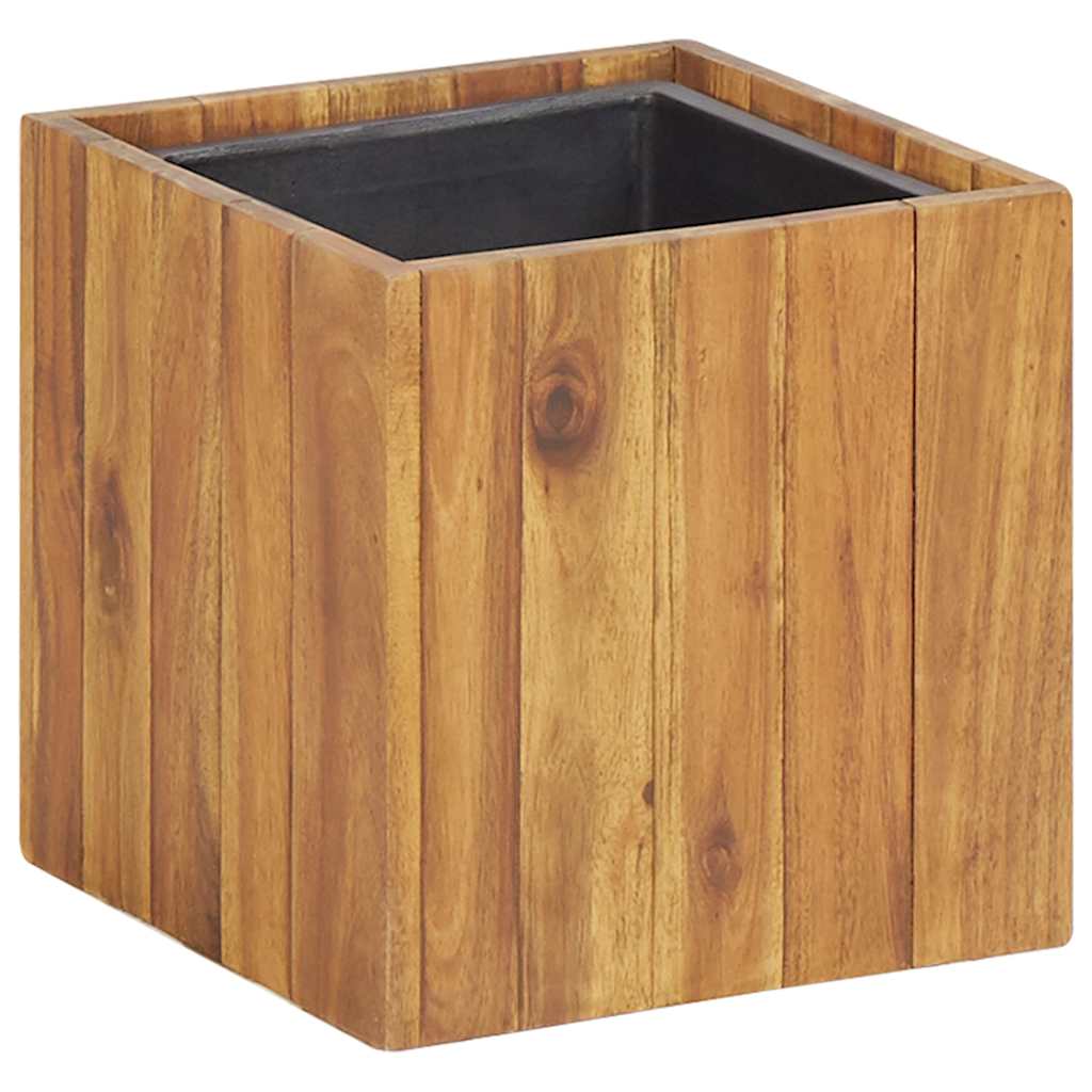 Vazonas augalams, 24,5×24,5x25cm, akacijos masyvas, aukštas Vazonas augalams, 24,5x24,5x25cm, akacijos masyvas, aukštas - Image 2