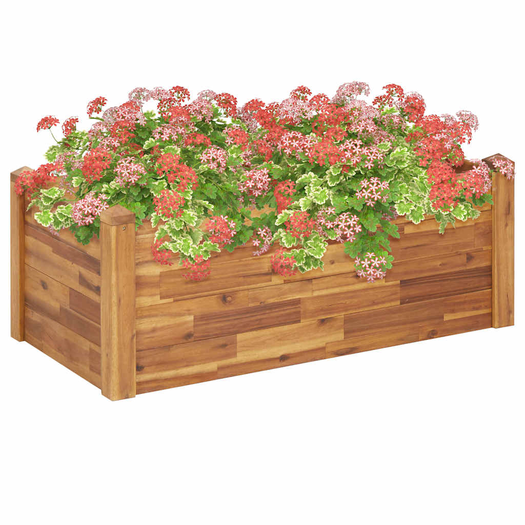 Sodo lovelis, 110x60x44cm, akacijos masyvas, aukštas Sodo lovelis, 110x60x44cm, akacijos masyvas, aukštas - Image 2