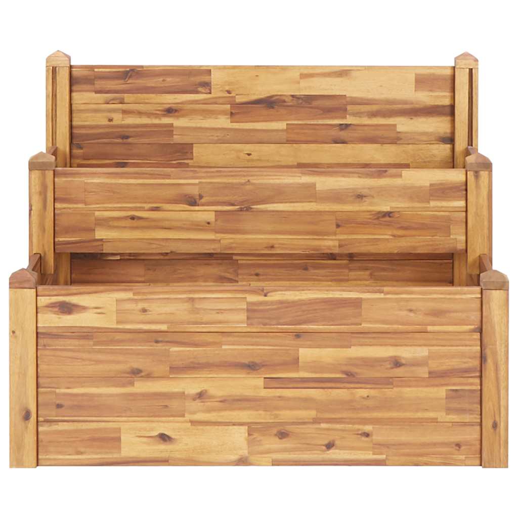 Sodo lovelis, 110x75x84cm, akacijos medienos masyvas, 2 aukštų Sodo lovelis, 110x75x84cm, akacijos medienos masyvas, 2 aukštų - Image 3