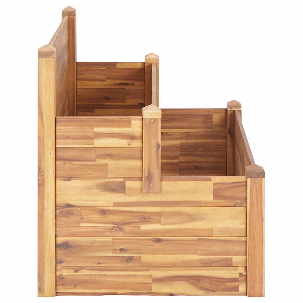 Sodo lovelis, 110x75x84cm, akacijos medienos masyvas, 2 aukštų Sodo lovelis, 110x75x84cm, akacijos medienos masyvas, 2 aukštų - Image 5