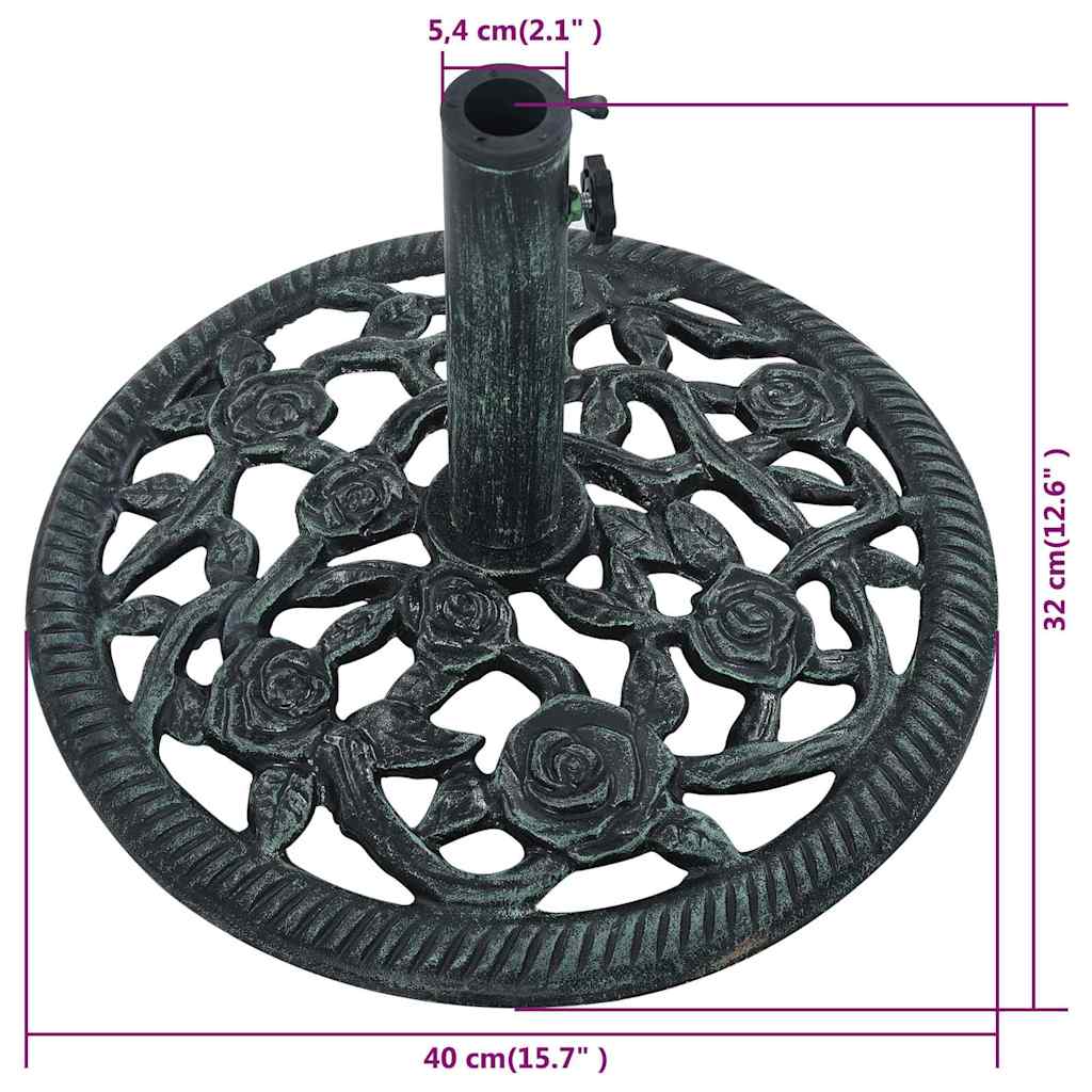 Lauko skėčio pagrindas, žalios spalvos, 9kg, 40cm, ketus Lauko skėčio pagrindas, žalios spalvos, 9kg, 40cm, ketus - Image 9