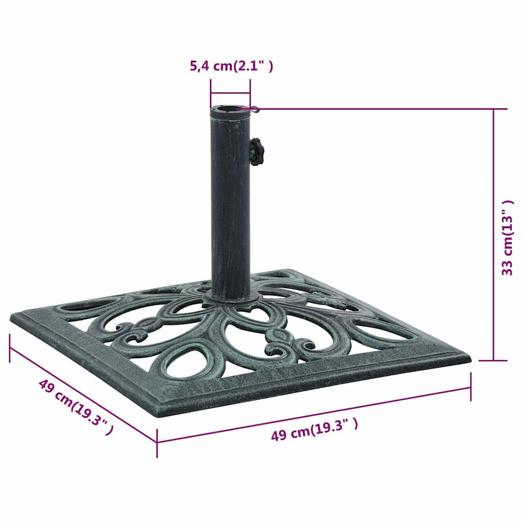 Skėčio pagrindas, žalios spalvos, 12kg, 49cm, ketus Skėčio pagrindas, žalios spalvos, 12kg, 49cm, ketus - Image 10