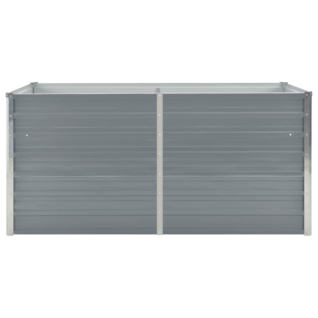 Aukštas sodo lovelis, pilkos spalvos, 160x80x45cm, plienas Aukštas sodo lovelis, pilkos spalvos, 160x80x45cm, plienas - Image 3