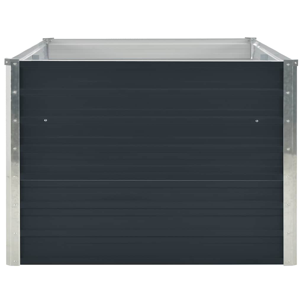 Aukštas sodo lovelis, antracito spalvos, 160x80x45cm, plienas Aukštas sodo lovelis, antracito spalvos, 160x80x45cm, plienas - Image 4