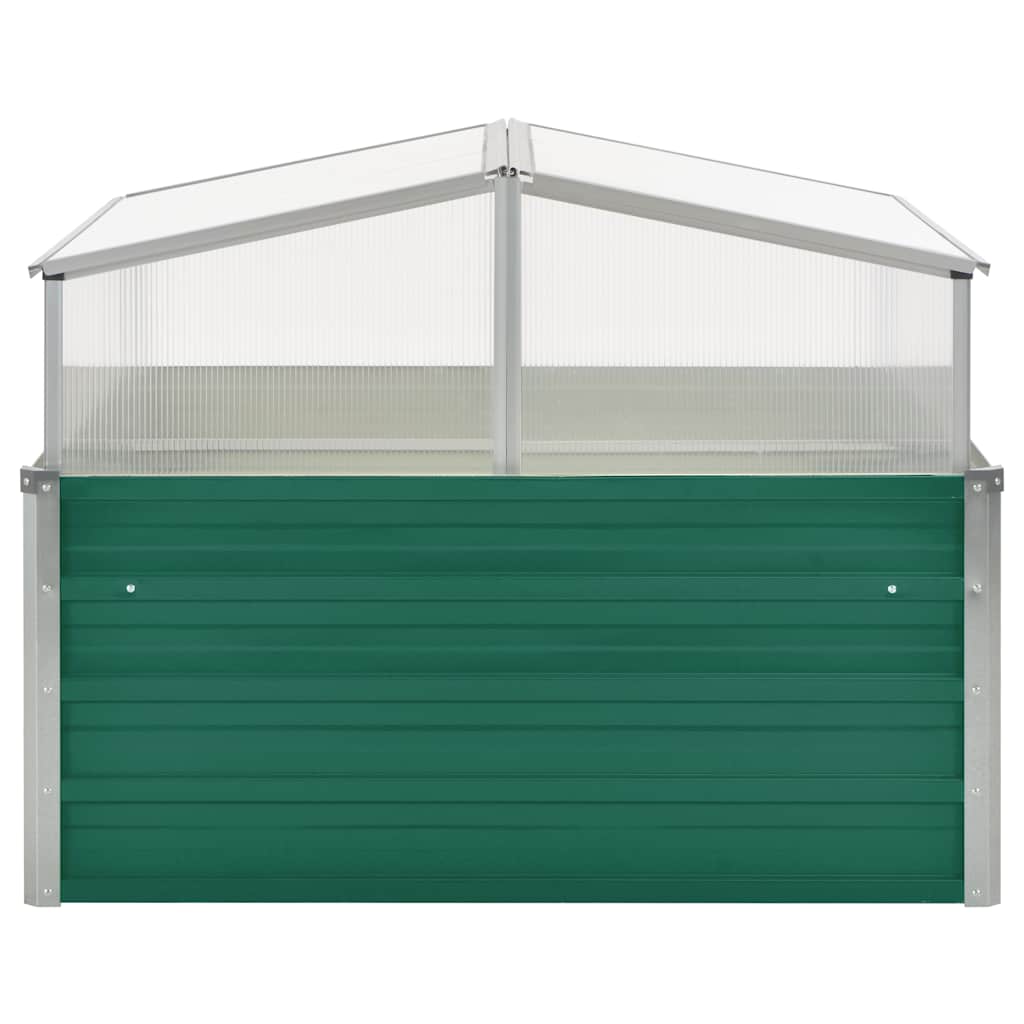 Šiltnamis, žalios spalvos, 100x100x77cm, galvanizuotas plienas Šiltnamis, žalios spalvos, 100x100x77cm, galvanizuotas plienas - Image 3