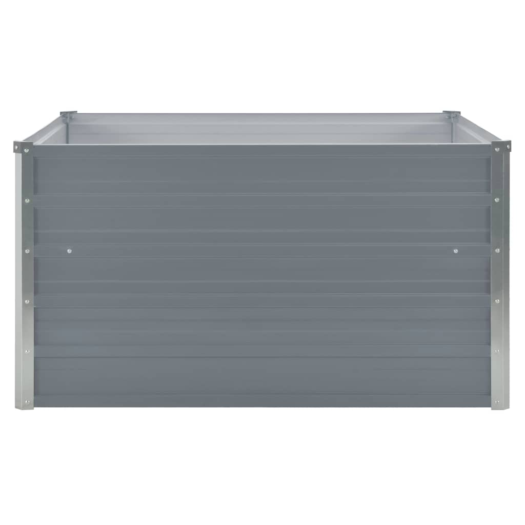 Aukštas sodo lovelis, pilkos spalvos, 100x100x45cm, plienas Aukštas sodo lovelis, pilkos spalvos, 100x100x45cm, plienas - Image 3