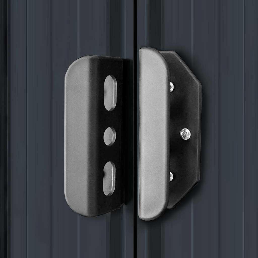 Sodo sandėliukas, antracito spalvos, 204x132x186cm, plienas Sodo sandėliukas, antracito spalvos, 204x132x186cm, plienas - Image 9