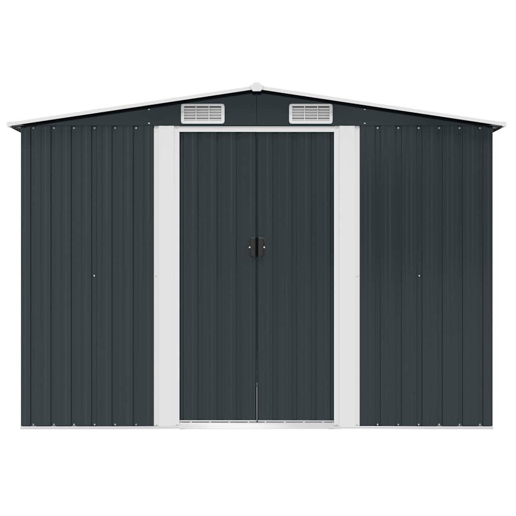 Sodo sandėliukas, antracito spalvos, 257x205x178cm, plienas Sodo sandėliukas, antracito spalvos, 257x205x178cm, plienas - Image 5