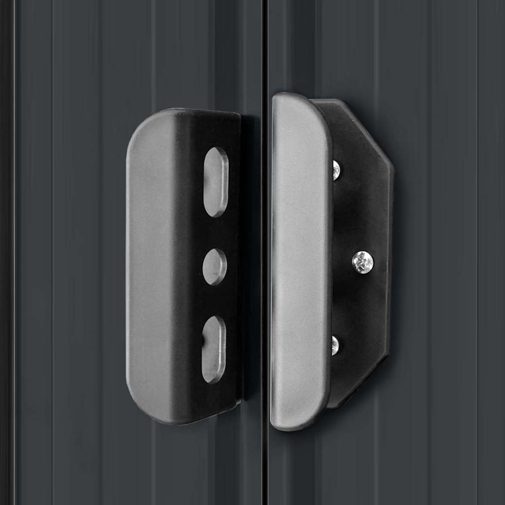 Sodo sandėliukas, antracito spalvos, 257x205x178cm, plienas Sodo sandėliukas, antracito spalvos, 257x205x178cm, plienas - Image 9