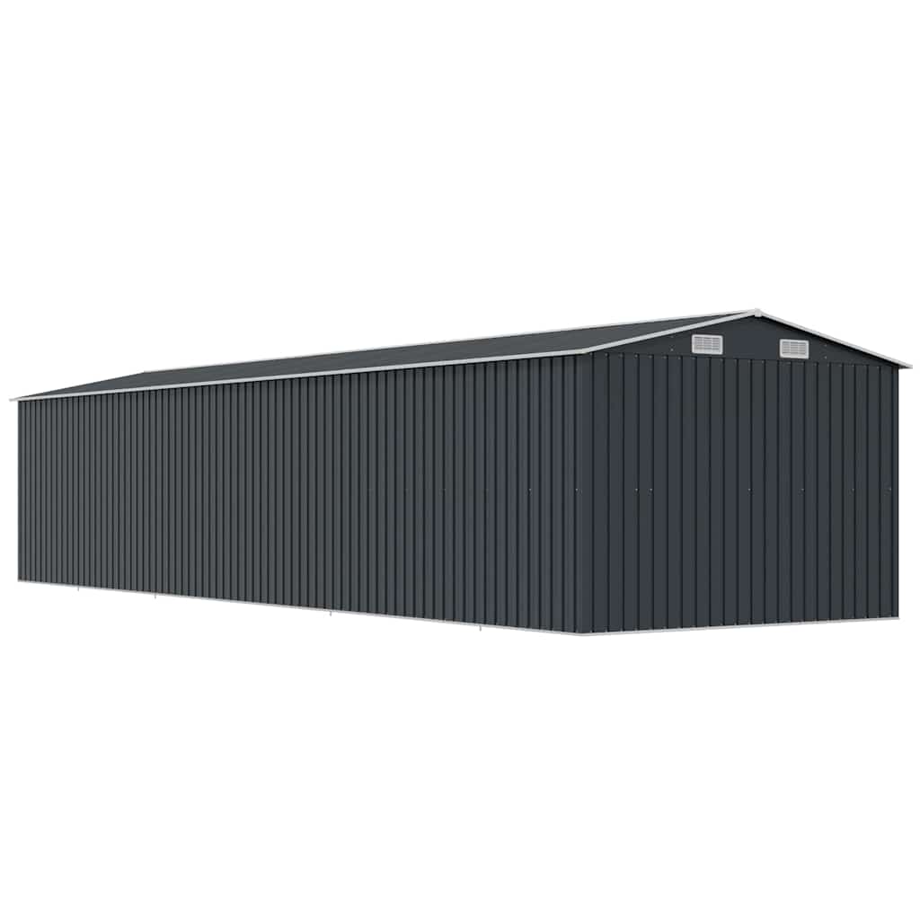 Sodo pašiūrė, antracito, 257x990x181cm, galvanizuotas plienas Sodo pašiūrė, antracito, 257x990x181cm, galvanizuotas plienas - Image 7
