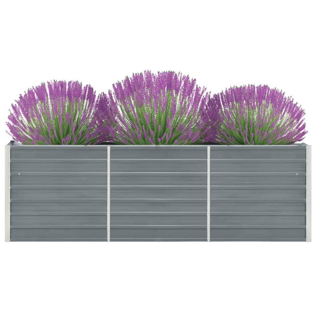 Lovelis, pilkas, 240x40x77cm, galvanizuotas plienas, aukštas Lovelis, pilkas, 240x40x77cm, galvanizuotas plienas, aukštas - Image 3