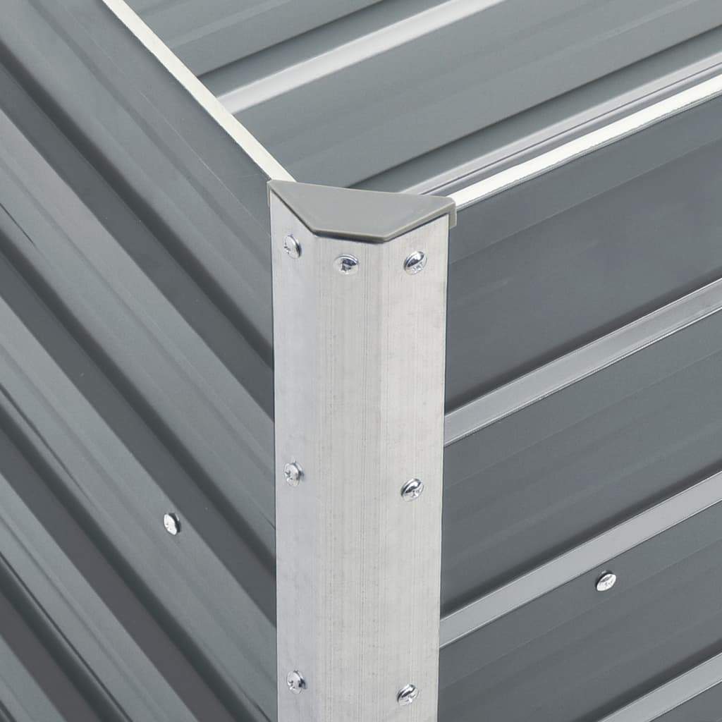 Lovelis, pilkas, 240x40x77cm, galvanizuotas plienas, aukštas Lovelis, pilkas, 240x40x77cm, galvanizuotas plienas, aukštas - Image 6