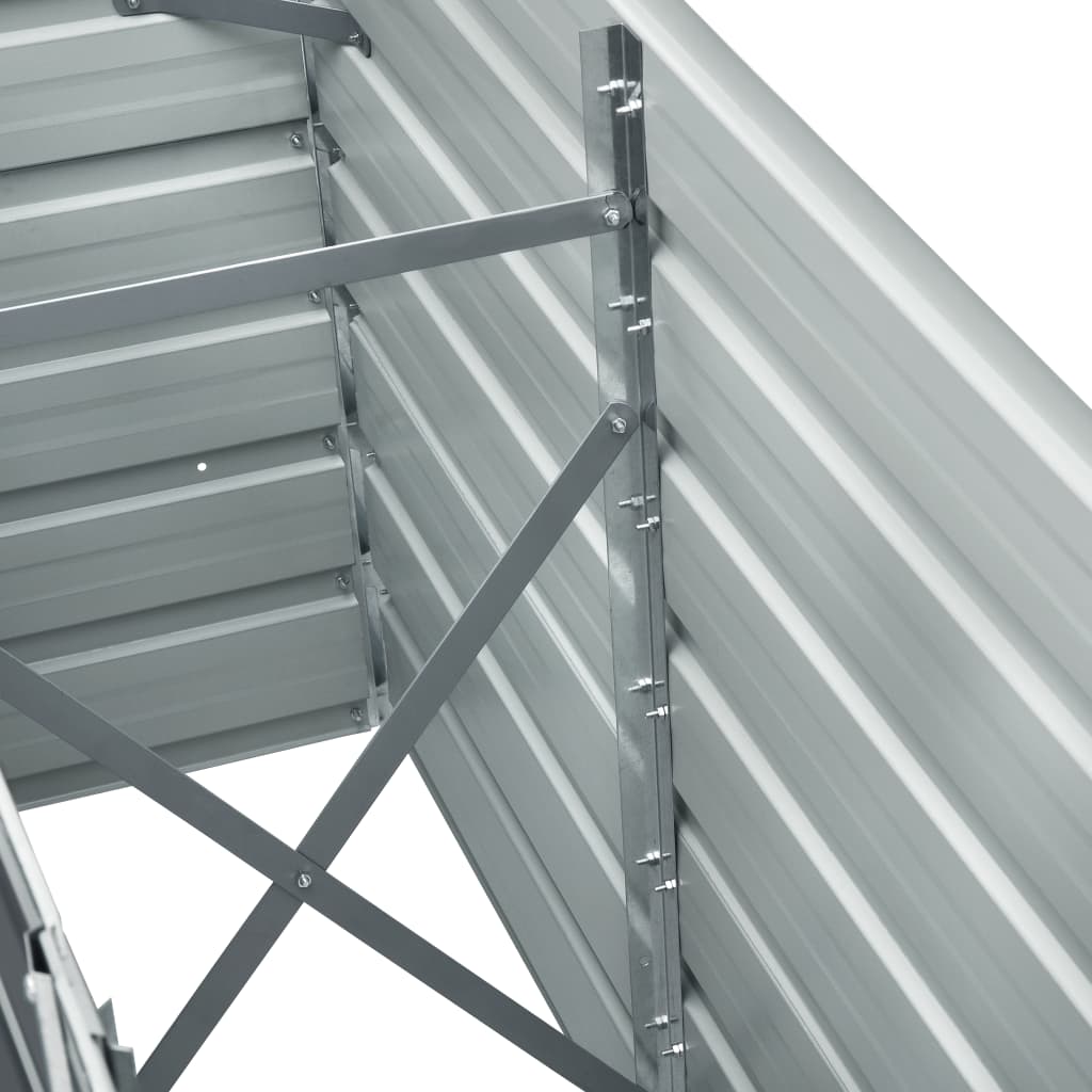 Lovelis, pilkas, 240x40x77cm, galvanizuotas plienas, aukštas Lovelis, pilkas, 240x40x77cm, galvanizuotas plienas, aukštas - Image 7