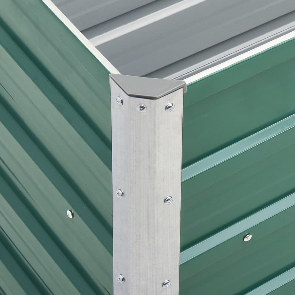 Lovelis, žalias, 240x40x77cm, galvanizuotas plienas, aukštas Lovelis, žalias, 240x40x77cm, galvanizuotas plienas, aukštas - Image 6