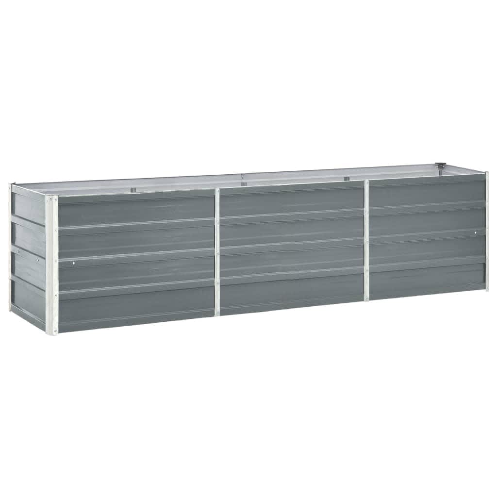Lovelis, pilkas, 240x40x77cm, galvanizuotas plienas, aukštas Lovelis, pilkas, 240x40x77cm, galvanizuotas plienas, aukštas - Image 2