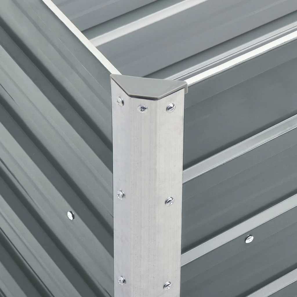 Lovelis, pilkas, 240x40x77cm, galvanizuotas plienas, aukštas Lovelis, pilkas, 240x40x77cm, galvanizuotas plienas, aukštas - Image 5