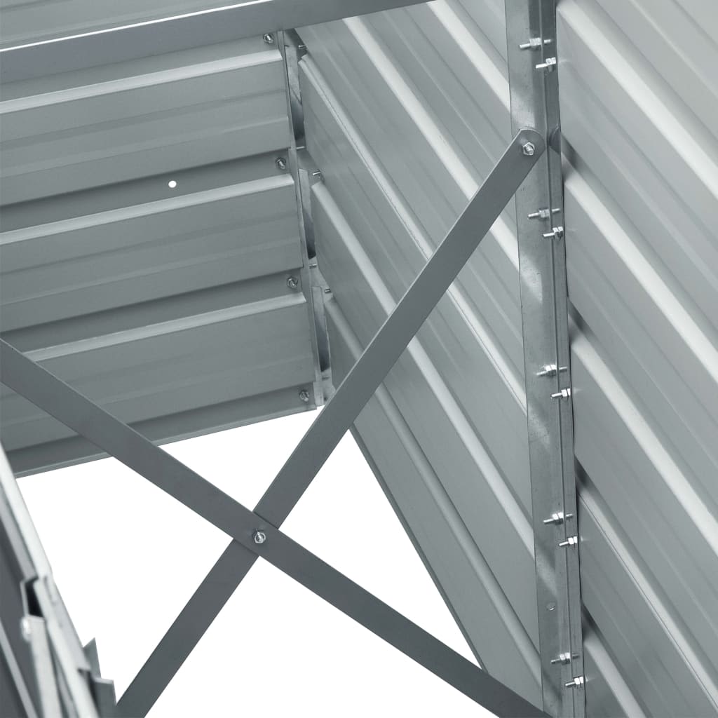 Lovelis, pilkas, 240x40x77cm, galvanizuotas plienas, aukštas Lovelis, pilkas, 240x40x77cm, galvanizuotas plienas, aukštas - Image 6