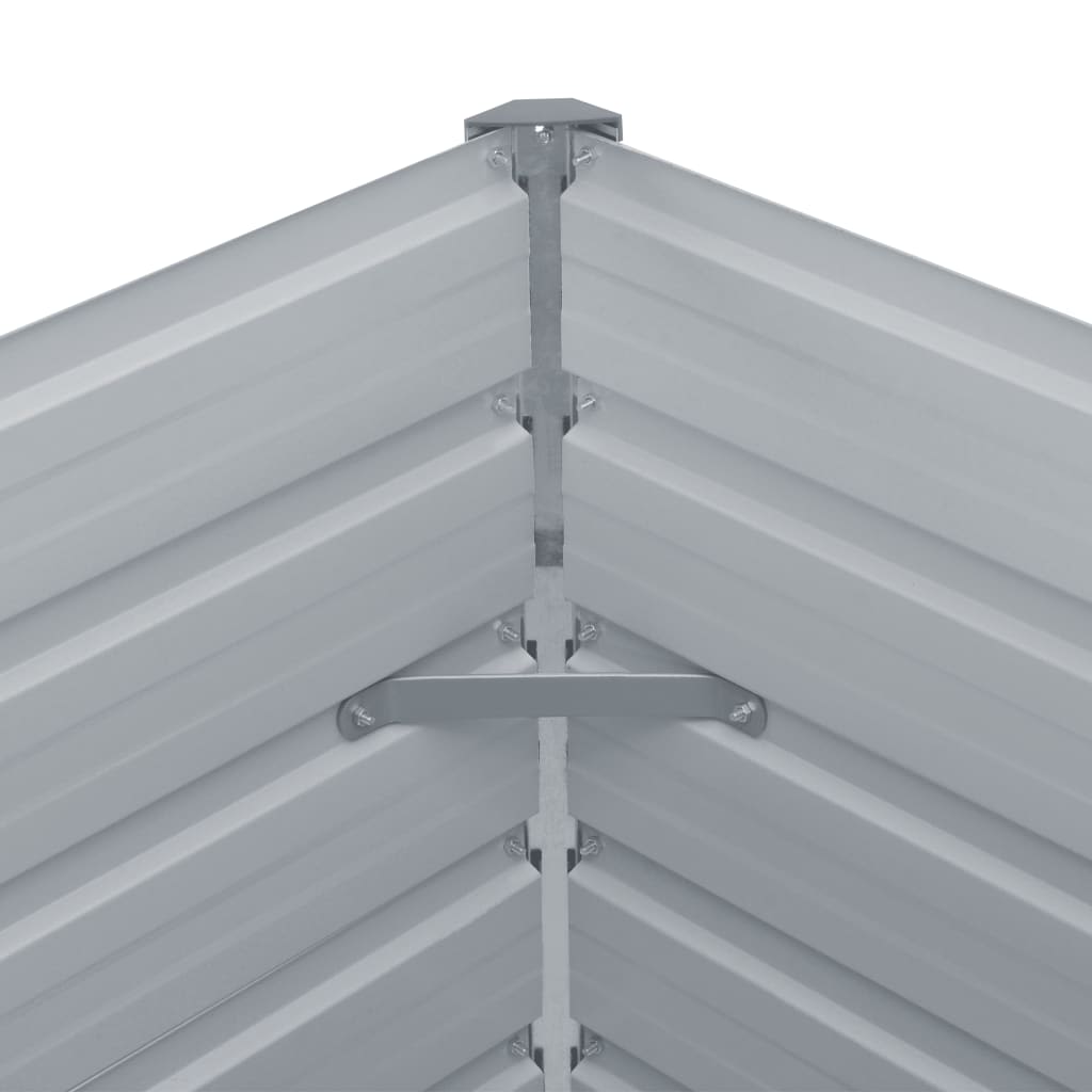 Lovelis, pilkas, 240x40x77cm, galvanizuotas plienas, aukštas Lovelis, pilkas, 240x40x77cm, galvanizuotas plienas, aukštas - Image 7