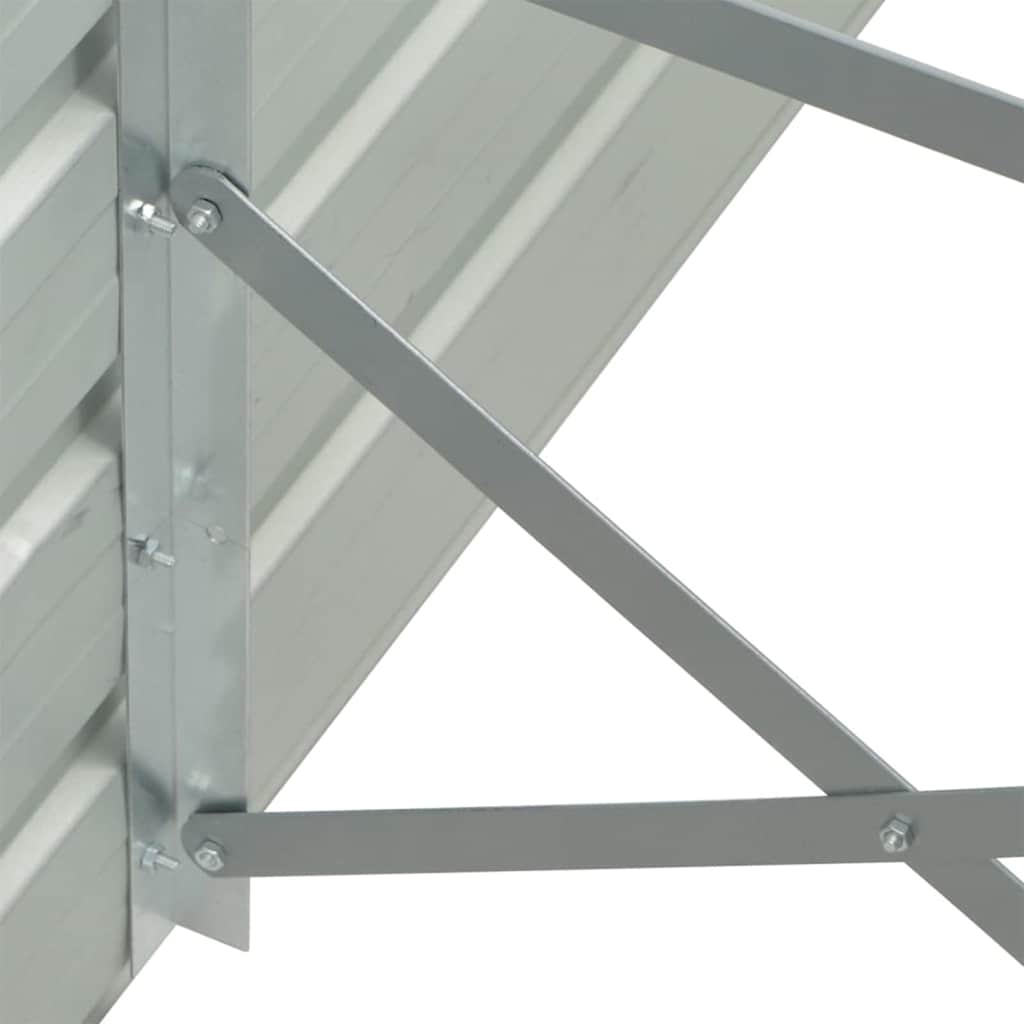 Lovelis, pilkas, 320x40x45cm, galvanizuotas plienas, aukštas Lovelis, pilkas, 320x40x45cm, galvanizuotas plienas, aukštas - Image 5