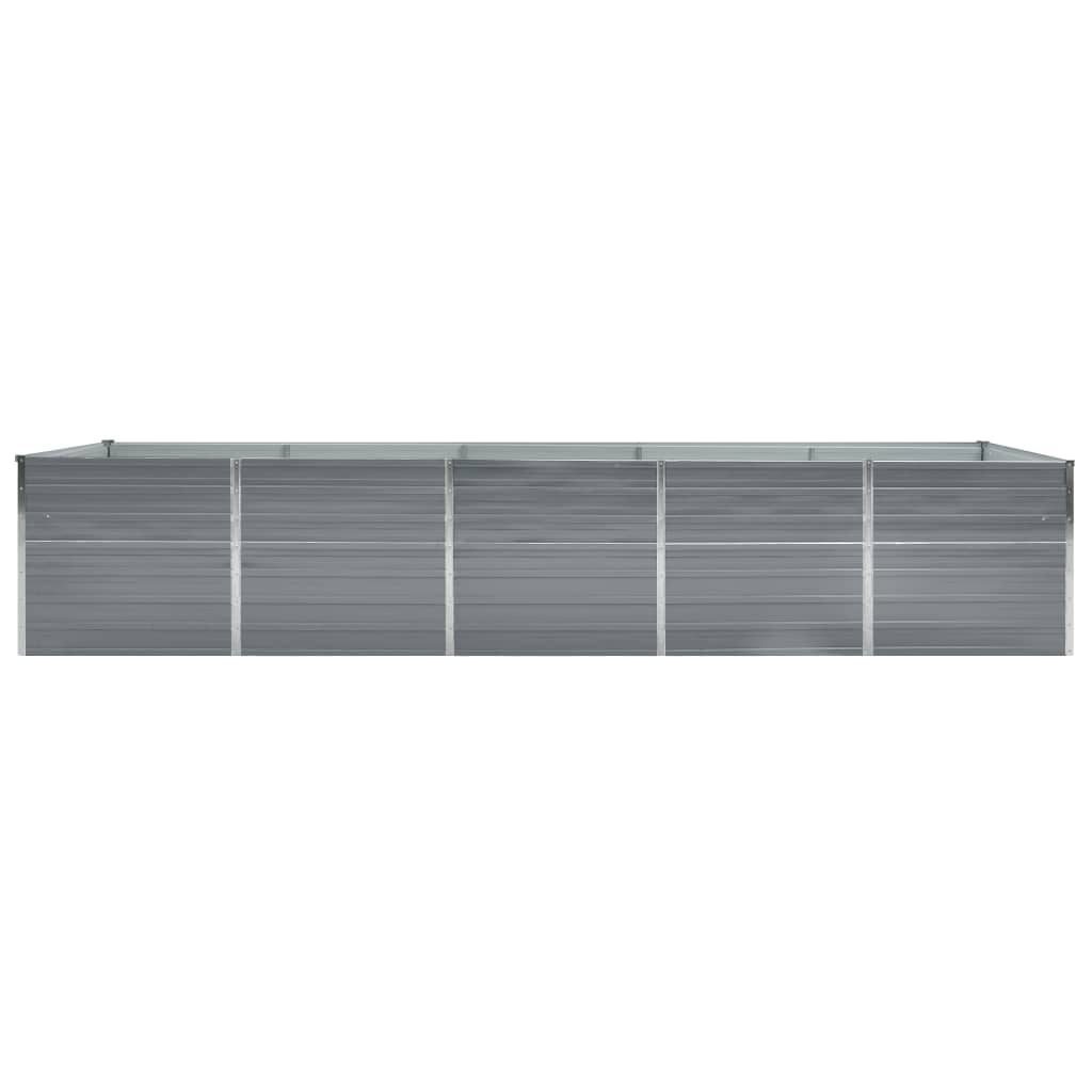 Aukštas lovelis, pilkas, 400x80x45cm, galvanizuotas plienas Aukštas lovelis, pilkas, 400x80x45cm, galvanizuotas plienas - Image 3