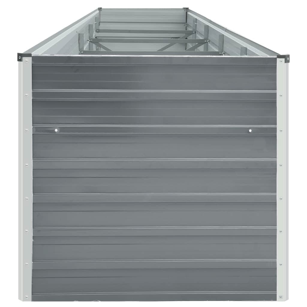 Aukštas lovelis, pilkas, 400x80x45cm, galvanizuotas plienas Aukštas lovelis, pilkas, 400x80x45cm, galvanizuotas plienas - Image 4