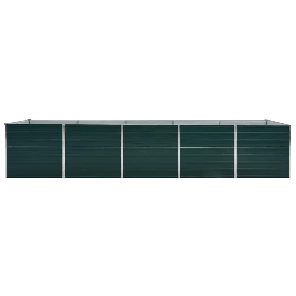 Aukštas lovelis, žalias, 400x80x45cm, galvanizuotas plienas Aukštas lovelis, žalias, 400x80x45cm, galvanizuotas plienas - Image 3