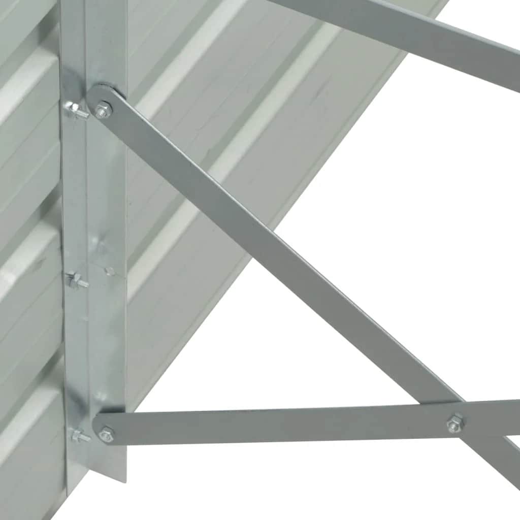 Aukštas sodo lovelis, rudos spalvos, 400x80x77cm, plienas Aukštas sodo lovelis, rudos spalvos, 400x80x77cm, plienas - Image 5