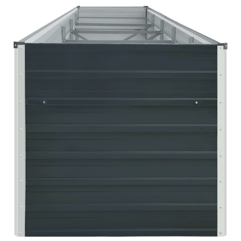 Aukštas sodo lovelis, antracito spalvos, 400x80x77cm, plienas Aukštas sodo lovelis, antracito spalvos, 400x80x77cm, plienas - Image 6