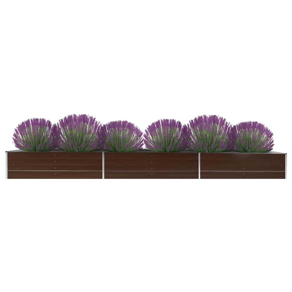 Lovelis, rudas, 480x80x45cm, galvanizuotas plienas, aukštas Lovelis, rudas, 480x80x45cm, galvanizuotas plienas, aukštas - Image 2