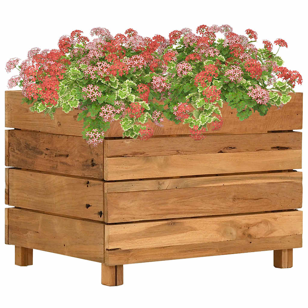 Aukštas lovelis, 50x40x38cm, perdirbtas tikmedis ir plienas Aukštas lovelis, 50x40x38cm, perdirbtas tikmedis ir plienas - Image 2