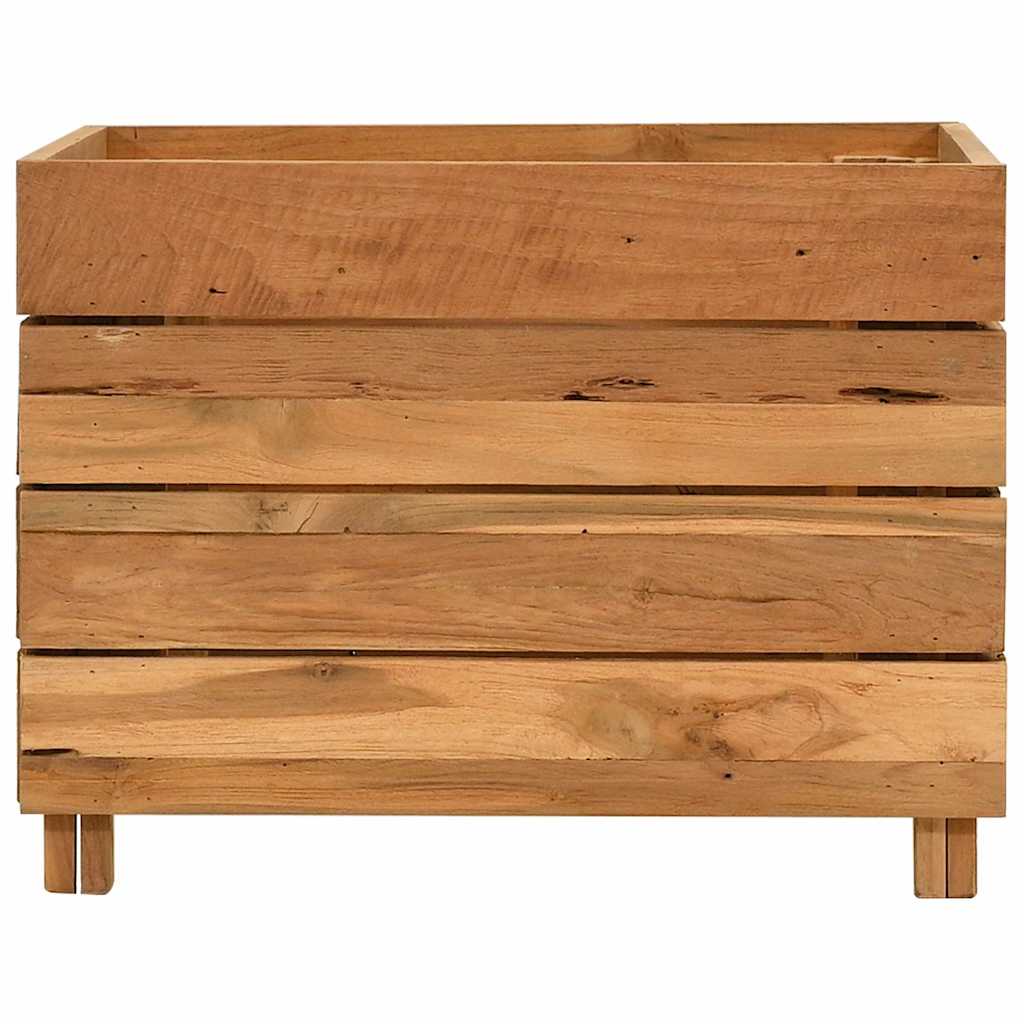 Aukštas lovelis, 50x40x38cm, perdirbtas tikmedis ir plienas Aukštas lovelis, 50x40x38cm, perdirbtas tikmedis ir plienas - Image 3